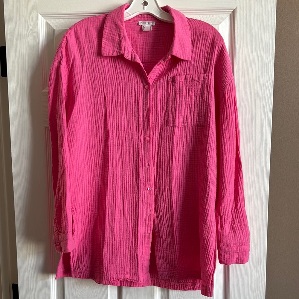 Venus Pink Button-Up Shirt